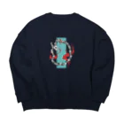 一四五🎌のがらがら蛇 Big Crew Neck Sweatshirt