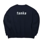 鍋ラボのロゴ風tanka Big Crew Neck Sweatshirt