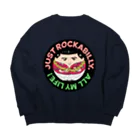 Rockabilly_Mのマルヴィス〜ブルーハワイver.〜 Big Crew Neck Sweatshirt