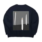 アトリエヱキパの無言～mugon～21 Big Crew Neck Sweatshirt