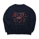 コレン@team【ROCKBEAST】のteamROCKBEAST ファイヤーパターンRver Big Crew Neck Sweatshirt