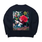 四月馬鹿同盟の「二の足踏もうが春！」 Big Crew Neck Sweatshirt