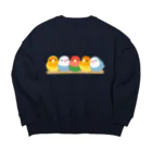 TeaDrop.Cのコザクラインコ５（色変わり） Big Crew Neck Sweatshirt