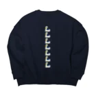 Siderunの館 B2のスワンおまる縦型 Big Crew Neck Sweatshirt