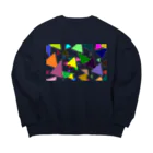 でおきしりぼ子の実験室のTrianglez_ｗ Big Crew Neck Sweatshirt