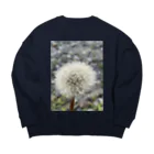 でおきしりぼ子の実験室のわたげのうたげ-縦 Big Crew Neck Sweatshirt