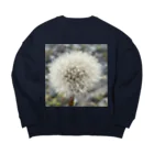 でおきしりぼ子の実験室のわたげのうたげ-正方形 Big Crew Neck Sweatshirt