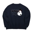 キッズモード某のLet it snow Big Crew Neck Sweatshirt