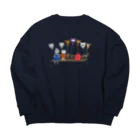 MolKaronのMolKaron7　ロゴと風船 Big Crew Neck Sweatshirt