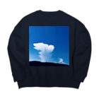 でおきしりぼ子のなつぞら Big Crew Neck Sweatshirt