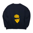 落語家立川【志ら鈴の店別館】キンシロウ支店の忍者猫 Big Crew Neck Sweatshirt