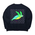 LalaHangeulの海亀さん　ハングルデザイン③ ビッグシルエットスウェット