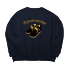 キッズモード某のお気に入りのスウェードシューズ Big Crew Neck Sweatshirt