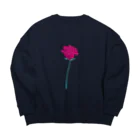 NIKORASU GOのローズ Big Crew Neck Sweatshirt