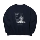 risacanのyak shaving for darker color Big Crew Neck Sweatshirt