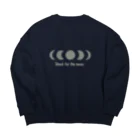 おまめてぃの和風月の満ち欠けモチーフV2 Big Crew Neck Sweatshirt