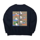 unmotokian suzuri支店の起床 Big Crew Neck Sweatshirt