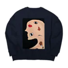 J14のPuzzleFace Big Crew Neck Sweatshirt