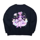 らららのららら　甘党女子 Big Crew Neck Sweatshirt