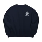 戦国神社 -戦国グッズ専門店-の直江兼続/前立て/愛染明王/ホワイト Big Crew Neck Sweatshirt