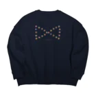 のんつ屋の三角×四角×りぼん Big Crew Neck Sweatshirt