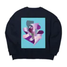 たまのゆらぎの包む Big Crew Neck Sweatshirt