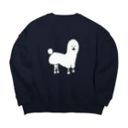 お味噌ちゃん👺LINEスタンプものプードルくん Big Crew Neck Sweatshirt