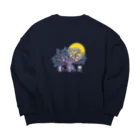 あまかむなのうたげのねこ(夜な夜な雅楽) Big Crew Neck Sweatshirt