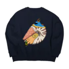 Drecome_Designの貝のない貝と貝のあるnot貝 Big Crew Neck Sweatshirt