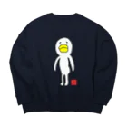 くちばし商会のゆるかわな丸っこい鳥 Big Crew Neck Sweatshirt