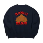 ヘンテコデザイン専門店　SYUNLABOのMOMIJI MANJU Big Crew Neck Sweatshirt