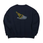 マチダタケルのSUZURIのお店のソフトクリームネオン2.0 Big Crew Neck Sweatshirt