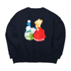 毛玉商店の毛玉商店キャラパレード Big Crew Neck Sweatshirt