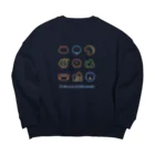 かやぬゆみのゆるいすいぞくかん（カラフル） Big Crew Neck Sweatshirt