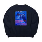 サワダモコ Moco SawadaのDorsolateral prefrontal cortex Big Crew Neck Sweatshirt