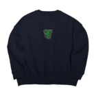 ただとま屋の単独で慌てるワニ Big Crew Neck Sweatshirt