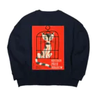 YS VINTAGE WORKSのチェコ　映画「Veliko sudjenje」ポスター　籠猫 Big Crew Neck Sweatshirt