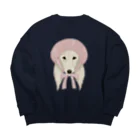 LaminaのSaluki×ベレー帽 Big Crew Neck Sweatshirt