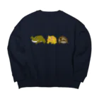 いきものや　のの（別館）のドットカエル Big Crew Neck Sweatshirt