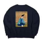 キッズモード某の蒼き義経 Big Crew Neck Sweatshirt