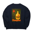 YS VINTAGE WORKSのフランス　オランジーナ・瓶 Big Crew Neck Sweatshirt