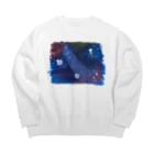 美夜乃闇の深海の宇宙 Big Crew Neck Sweatshirt