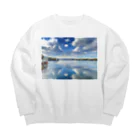 もももの湖 Big Crew Neck Sweatshirt