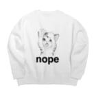 nya-mew（ニャーミュー）のいやーん無理ニャー Big Crew Neck Sweatshirt