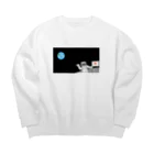 SHACHIの月面着陸2 Big Crew Neck Sweatshirt