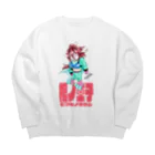 蜜蜂屋グラフィックス★の【棺ノ王子】でぃふぉるめっ★シリーズ/ラン Big Crew Neck Sweatshirt