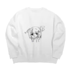 堕天使ちゃろにぇる🛸💜の雨ってやだね。 Big Crew Neck Sweatshirt