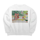 エド・ワード【江戸鉾の愛殿原】。のガソリンスタンド⛽️ Big Crew Neck Sweatshirt