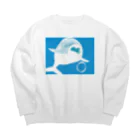 Drecome_Designのシロイルカ Big Crew Neck Sweatshirt