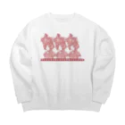 ハナドリカ SUZURI店の「朝顔ガール」アカネパート Big Crew Neck Sweatshirt